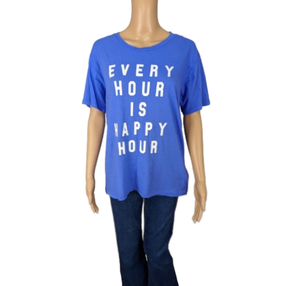 Wildfox Every Hour is Happy Hour Keke T-Shirt S